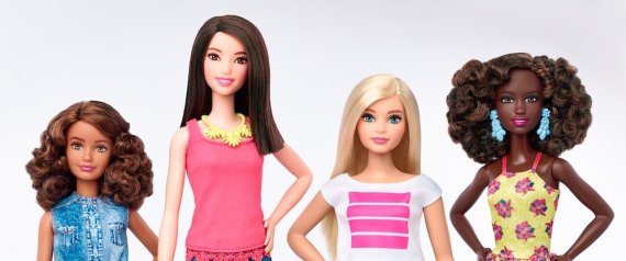 Mattel rompe con los conceptos y crea Barbies bajas y rellenitas