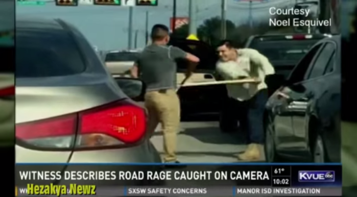 Violenta pelea a palos protagonizaron dos conductores en Estados Unidos