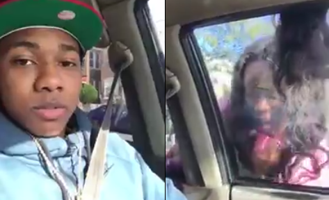 Joven que arrastra a su novia con el auto indigna en la red