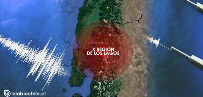 Sismo de mediana magnitud se percibe en las regiones de Los Ríos y Los Lagos