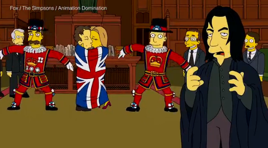 Los Simpsons rindieron brillante homenaje a David Bowie y Alan Rickman
