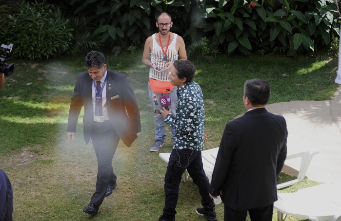 El incómodo momento que vivió Karol Lucero en vivo: lo echaron de Hotel O'Higgins