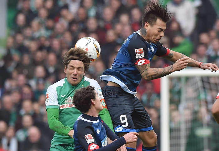 Con Vargas de titular: Hoffenheim confirmó su alza tras vencer al Mainz en Alemania