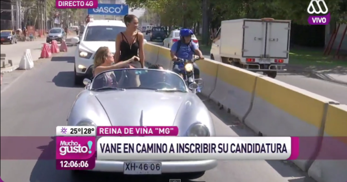 El gran susto de Vane Borghi mientras iba de camino a inscribir su candidatura a reina
