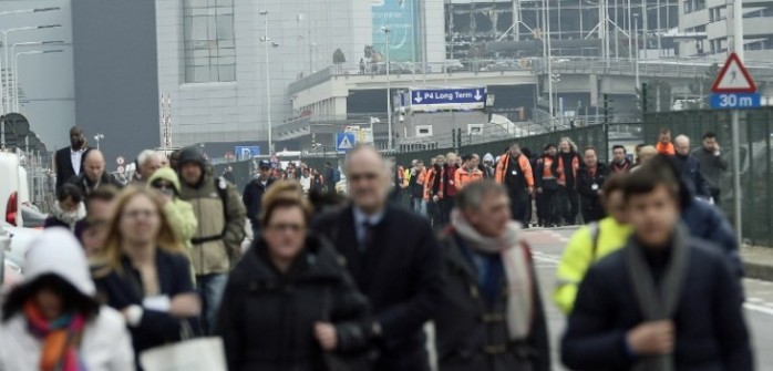Videos muestran el pánico vivido durante ataques explosivos en Bruselas