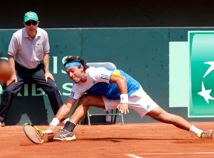 Gonzalo Lama puso 2-0 arriba a Chile en la Copa Davis