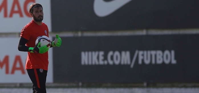 Paulo Garcés fue la gran novedad en la práctica matinal de la 'Roja'