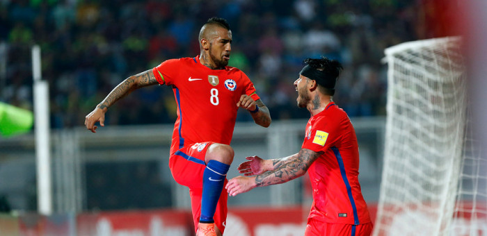 Chile quedó en zona de clasificación tras goleada a Venezuela