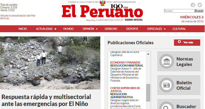 Diario oficial peruano confunde logo de oficina electoral con una caricatura obscena