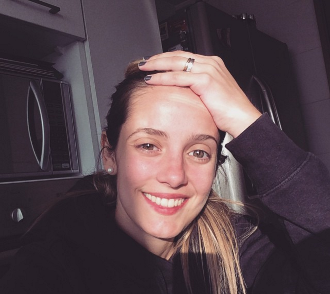 La estupenda figura de Camila Lopez a un mes de dar a luz