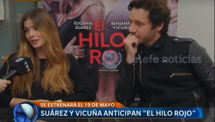 La coqueta entrevista de 'China' Suárez y Benjamín Vicuña sobre el film 'El Hilo Rojo'