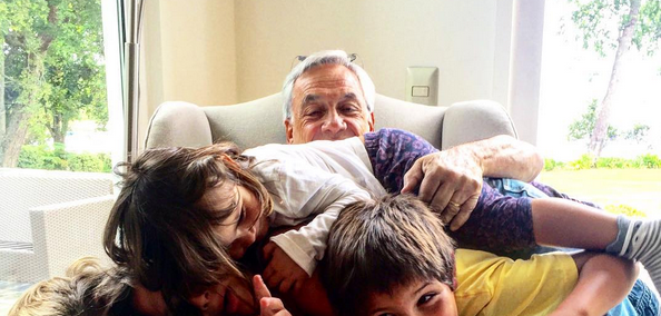 Sebastián Piñera compartió tierna foto de su nieto recién nacido en Instagram
