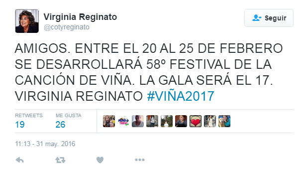 Virginia Reginato / Twitter