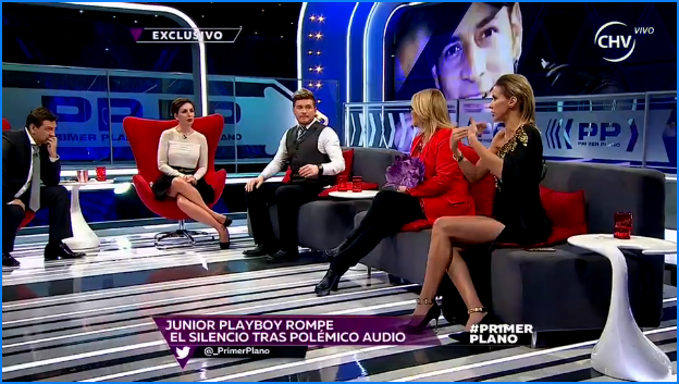 Tuiteros criticaron agresiva actitud de Claudia Schmitd contra Jr Playboy en Primer Plano