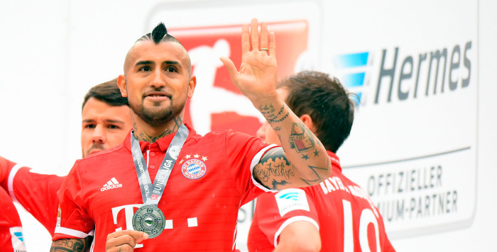 Vidal fue elegido el mejor volante defensivo de las cinco mejores ligas de Europa