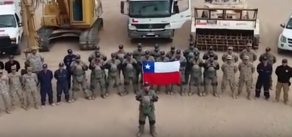 Militares alientan a 'La Roja' desde el norte antes del duelo con Argentina