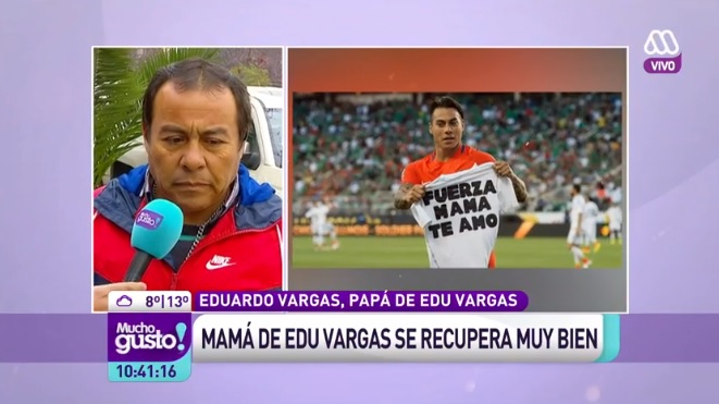 Padre de Edu Vargas agradece apoyo recibido tras infarto de su esposa