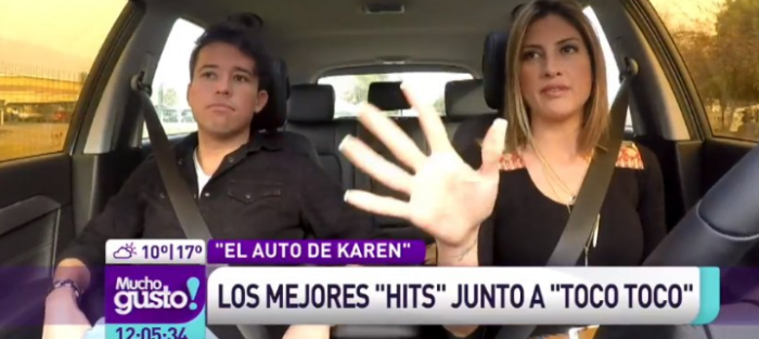 'El auto de Karen': imitación chilena de 'Carpool Karaoke' fue criticada en Twitter