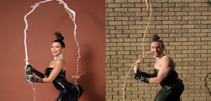 Hombre recrea con humor diversas fotografías de famosos por una causa benéfica