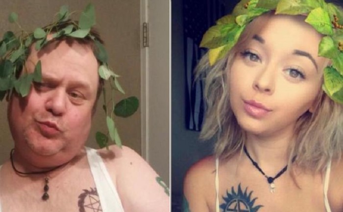 Padre que imitaba selfies de su hija vuelve a trollearla: sumó a su novio