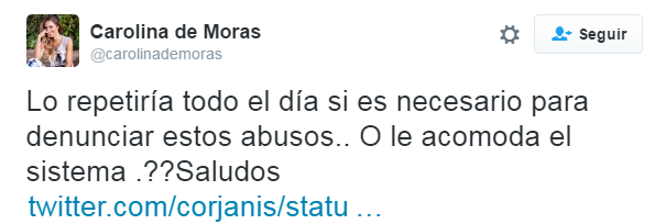 Carolina de Moras / Twitter