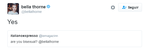 Bella Thorne / Twitter