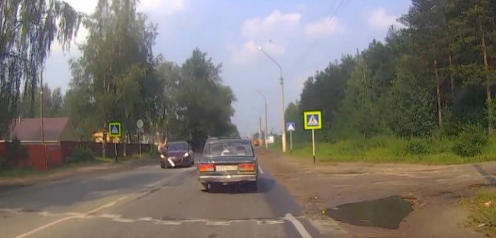 Video muestra el terrible momento en que mujer embarazada fue atropellada por un auto