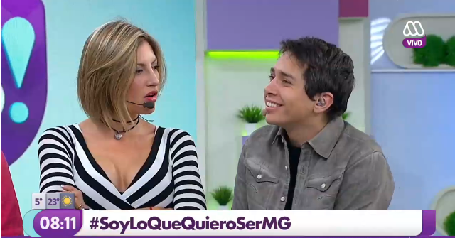 La particular confesión amorosa de Karol Lucero que provocó risas en matinal de Mega