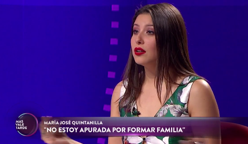 María José Quintanilla confesó estar traumatizada con la maternidad