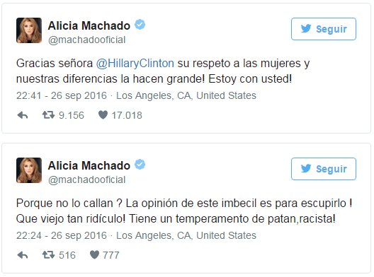 Twitter | Alicia Machado