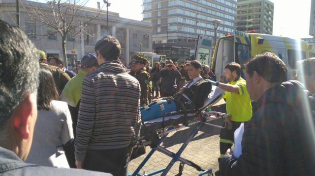 Transeúnte recibió disparo frente a Plaza Independencia en Concepción