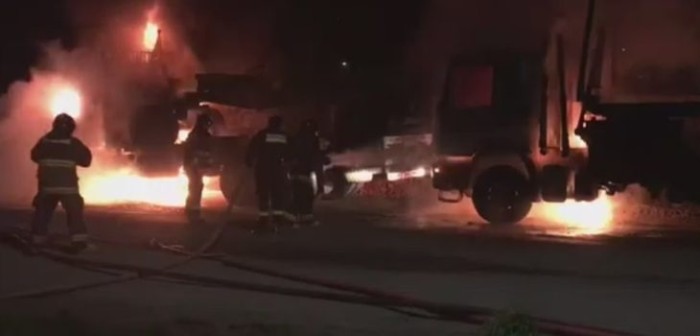 La Araucanía: Ataque incendiario deja dos camiones destruidos en Capitán Pastene