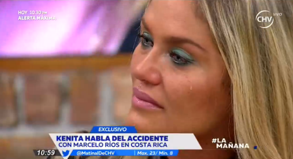 Kenita Larraín rompe en llanto tras recordar polémico episodio de su vida