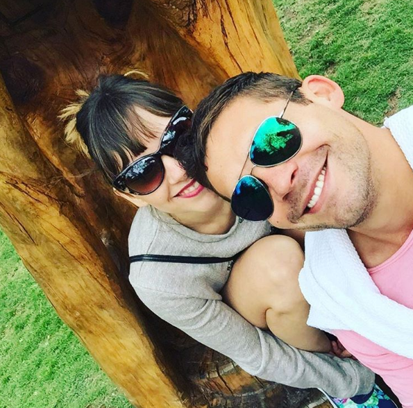 Ingrid junto a su nuevo pololo, Fabián | Instagram