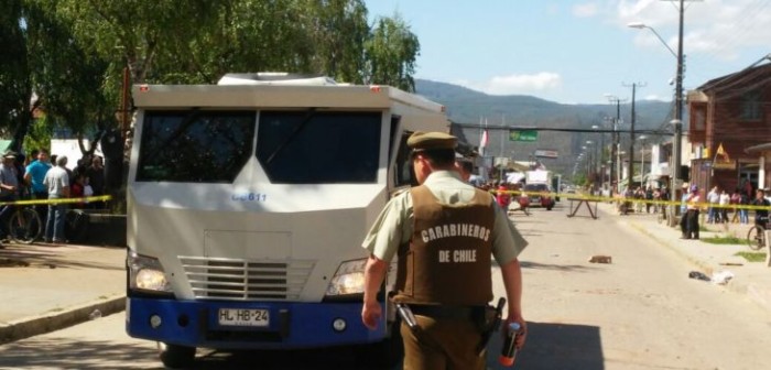 Un guardia muerto y otro herido tras asalto a camión de valores en pleno centro de Purén