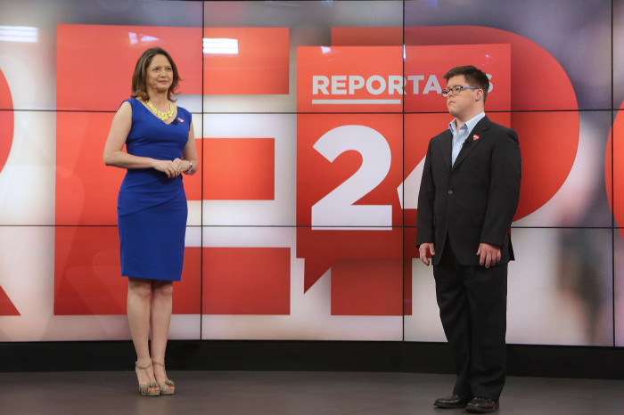 Un ejemplo: Joven con Síndrome de Down acompañó a Mónica Pérez en 24 Horas Central