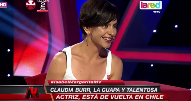 Forma de hablar de Claudia Burr llamó la atención de los televidentes