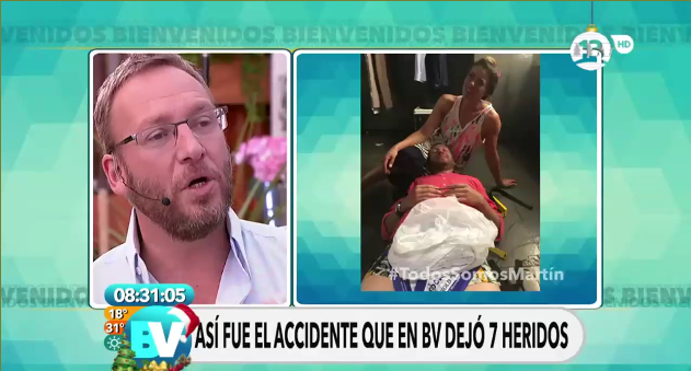 La tragicómica situación en la que Tonka vio a Martín Cárcamo tras accidente en vivo