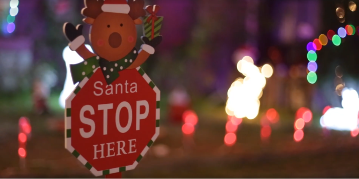 Espectacular decoración navideña de vecinos de Talcahuano se llenó de elogios en redes