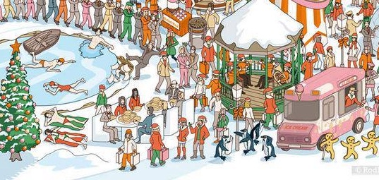 El Viejito Pascuero se esconde en este genial desafío visual ¿Puedes verlo?