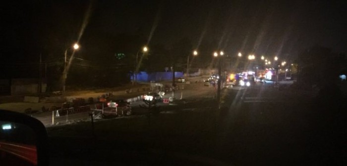 Colisión deja 7 lesionados frente a la Vega Monumental de Concepción