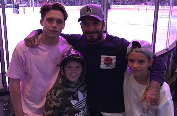 David Beckham vuelve a burlarse de su hijo a través de las redes sociales