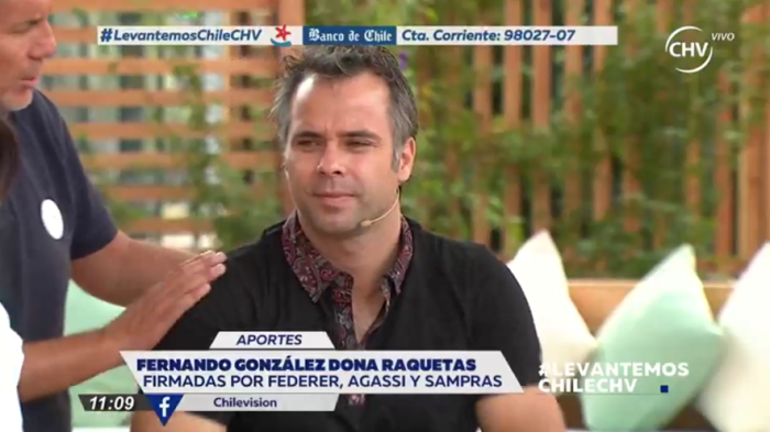 La donación de Fernando González ante incendios que fue aplaudida por televidentes