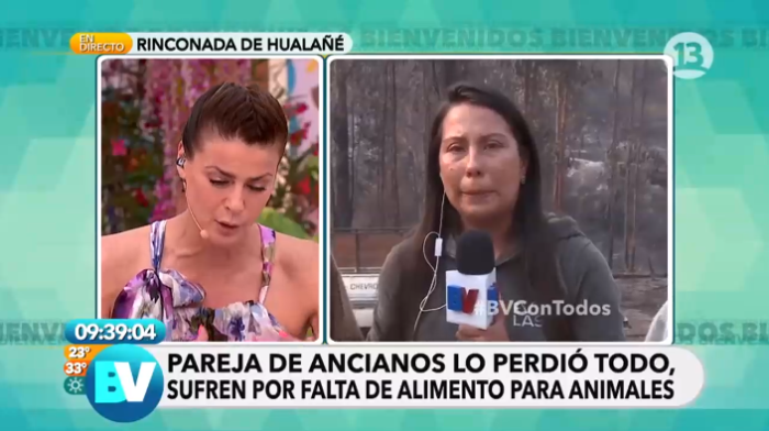 La historia de pareja de ancianos que hizo romper en llanto a Marilyn Pérez en terreno