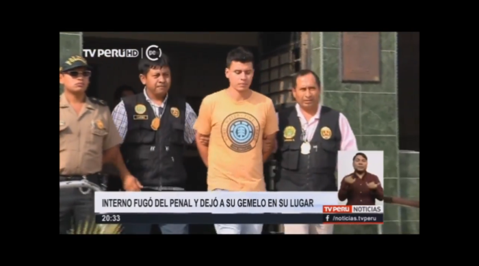 Un preso drogó a su hermano gemelo para fugarse de la cárcel en Perú