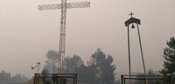 La desolación tras el paso del incendio forestal por la comuna de Florida