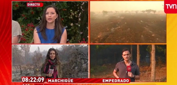 Cobertura especial de incendios llevó al segundo lugar del rating al 'Muy buenos días'