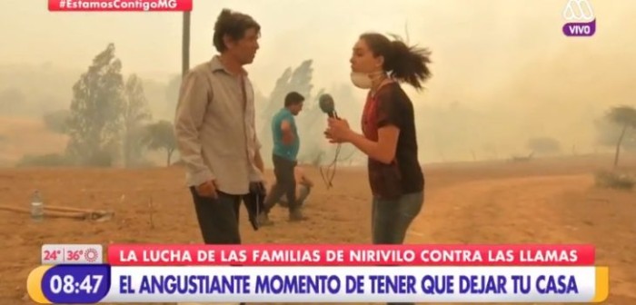 Infierno en Nirivilo: periodista de Mucho Gusto salvó a familia de las llamas