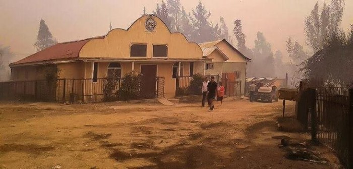 Templo evangélico salvó milagrosamente de incendio que arrasó Santa Olga