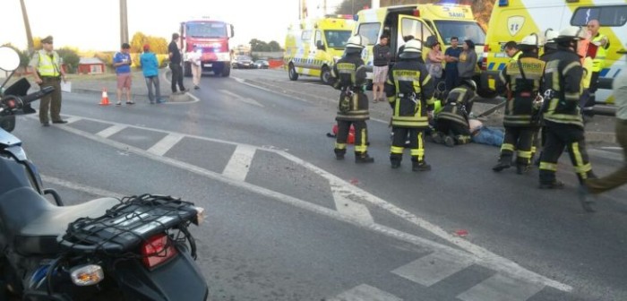 Motorista pierde el control y muere en accidente en Talcahuano: acompañante está en riesgo